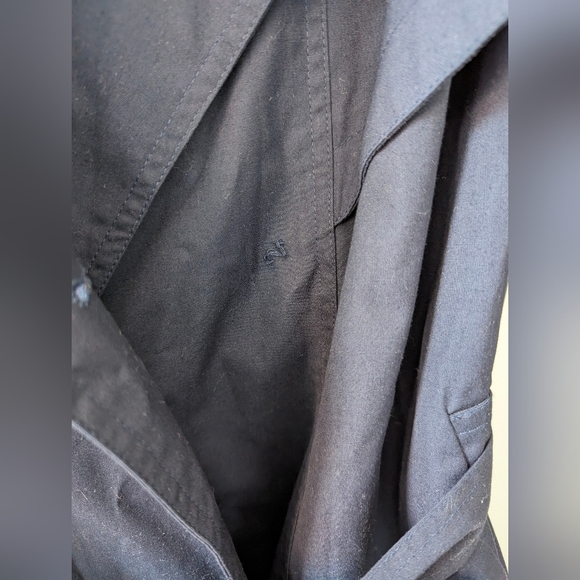 Vintage VIP Petites Navy Trench coat Size 12P - Picture 4 of 9